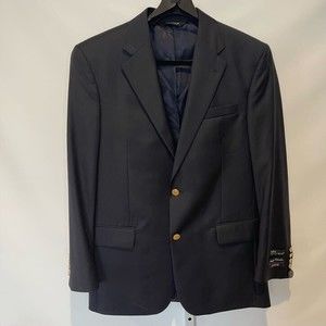 NWT Jos. A. Bank Navy Blue Sport Coat Brass Buttons MSRP $595 40R Full Lined